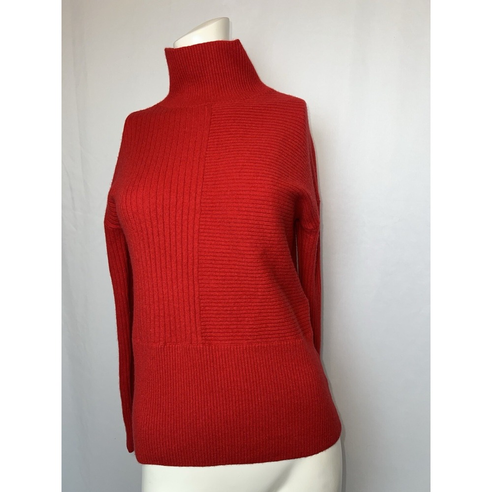 Summersalt Sweater Extra Fine Merino and Cashmere Red Knit Loose Fit  Size XS